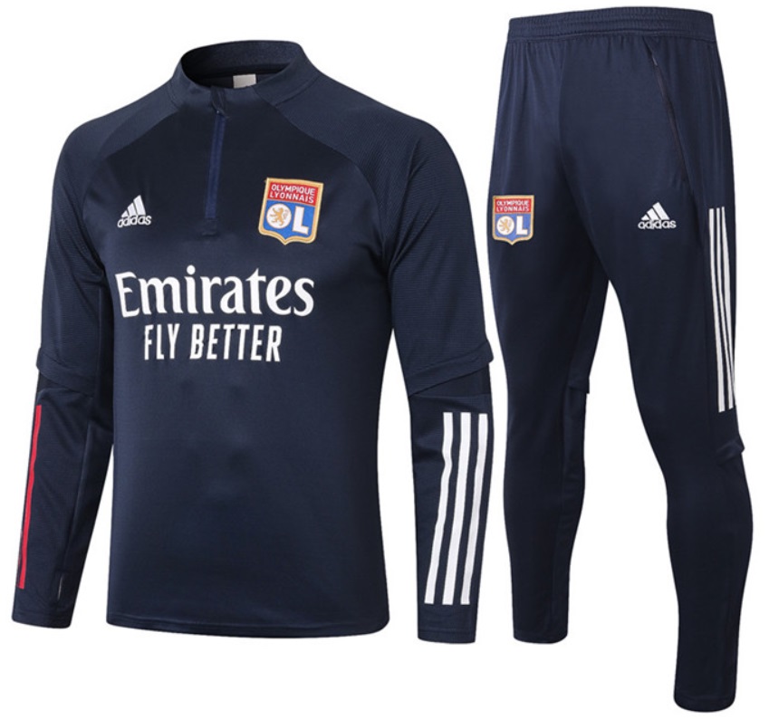 Kit treinamento oficial Adidas Lyon 2020 2021 Preto
